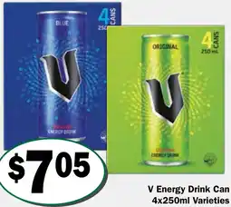 Friendly Grocer V Energy Drink Can offer