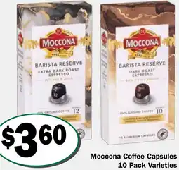 Friendly Grocer Moccona Coffee Capsules offer