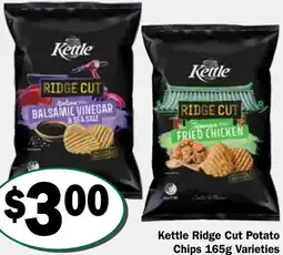 Friendly Grocer Kettle Ridge Cut Potato Chips offer