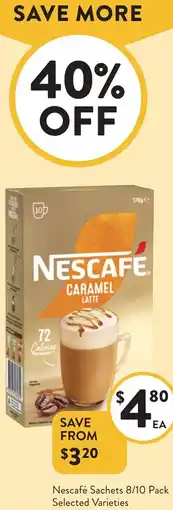 Foodworks Nescafé Sachets offer