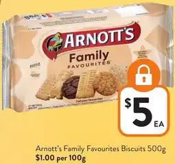 Foodworks Arnott's Family Favourites Biscuits offer