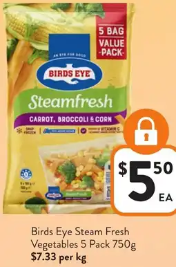 Foodworks Birds Eye Steam Fresh Vegetables offer