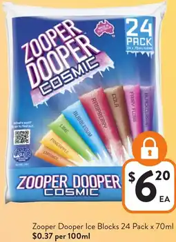 Foodworks Zooper Dooper Ice Blocks offer