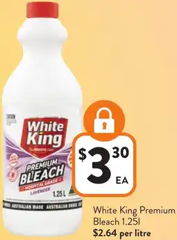 Foodworks White King Premium Bleach offer