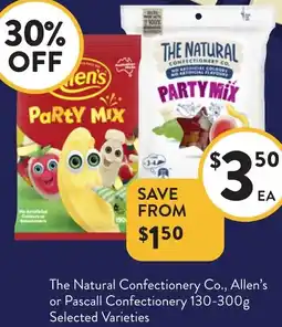 Foodworks The Natural Confectionery Co., Allen's or Pascall Confectionery offer