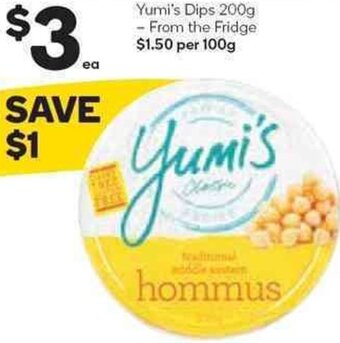 Woolworths Yumi's Dips 200g offer