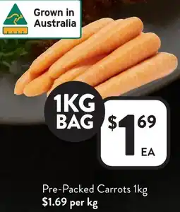 Foodworks Pre-Packed Carrots offer