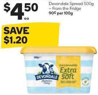 Woolworths Devondale Spread 500g offer