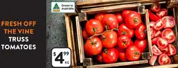 Foodworks Fresh off the vine truss tomatoes offer