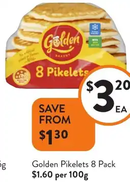Foodworks Golden Pikelets offer