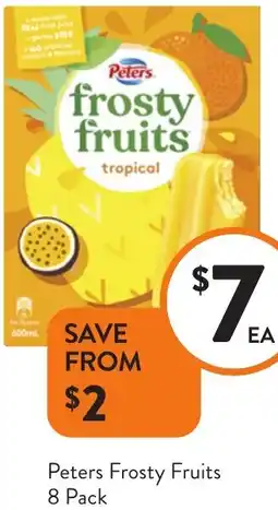 Foodworks Peters Frosty Fruits offer
