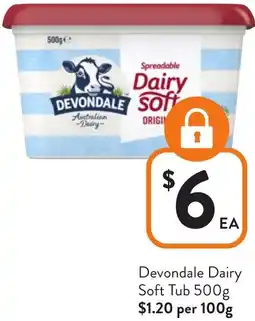 Foodworks Devondale Dairy Soft Tub offer