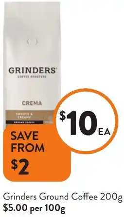 Foodworks Grinders Ground Coffee offer