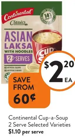 Foodworks Continental Cup-a-Soup offer