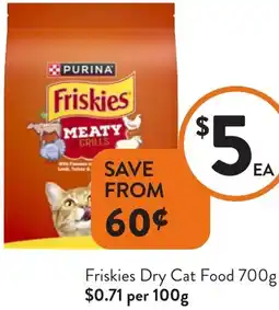 Foodworks Friskies Dry Cat Food offer