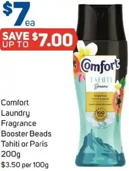 Foodland Comfort Laundry Fragrance Booster Beads Tahiti or Paris offer