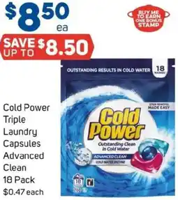 Foodland Cold Power Triple Laundry Capsules Advanced Clean offer