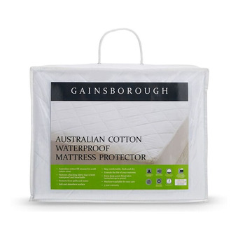 Harris Scarfe Gainsborough cotton waterproof mattress protector qb offer