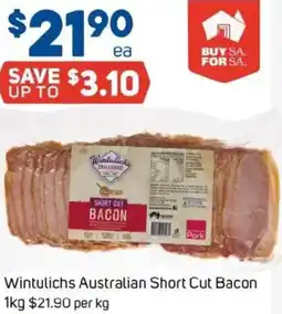 Foodland Wintulichs Australian Short Cut Bacon offer