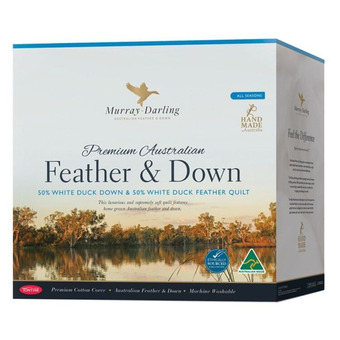 Harris Scarfe Tontine murray darling australian 50% duck down & 50% feather quilt qb offer