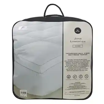 Harris Scarfe Jane lamerton home 800gsm ball fibre mattress topper kb offer