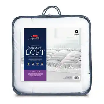 Harris Scarfe Tontine 1500gsm mattress topper db offer