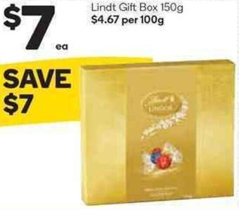 Woolworths Lindt Gift Box 150g offer