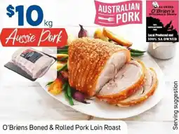 Foodland O'Briens Boned & Rolled Pork Loin Roast offer