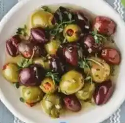 Foodland AusFresh Marinated Split Green Olives or Green Olives with Chilli & Garlic offer