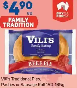 Foodland Vili's Traditional Pies, Pasties or Sausage Roll offer