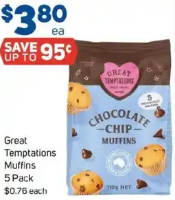 Foodland Great Temptations Muffins offer