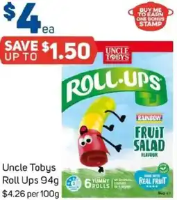 Foodland Uncle Tobys Roll Ups offer