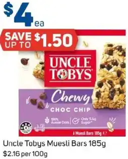 Foodland Uncle Tobys Muesli Bars offer