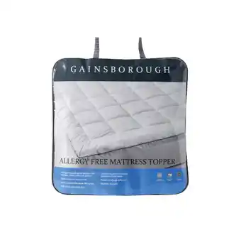 Harris Scarfe Gainsborough 1000gsm allergy free mattress topper qb offer