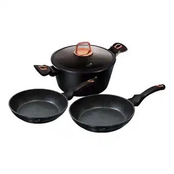 Harris Scarfe Taste the difference 4pc black rose cookset offer