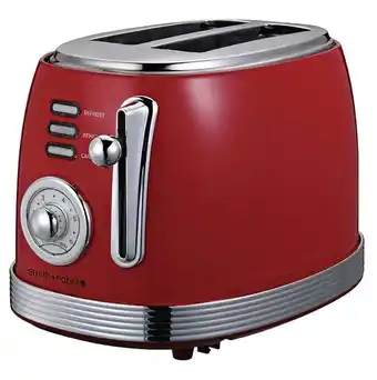 Harris Scarfe Smith+nobel retro 2 slice toaster red offer