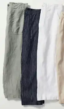 Harris Scarfe Khoko collection assorted linen pants offer