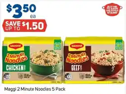 Foodland Maggi 2 minute noodles 5 pack offer