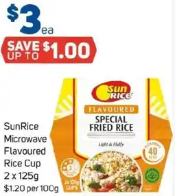 Foodland Sunrice microwave flavoured rice cup offer