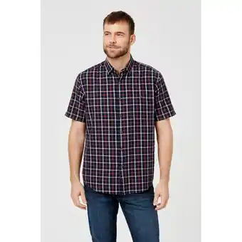 Harris Scarfe J.c. lanyon delta cotton short sleeve shirt rust & copper offer