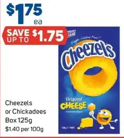 Foodland Cheezels or chickadees box offer