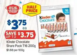 Foodland Kinder chocolate share pack t16 offer
