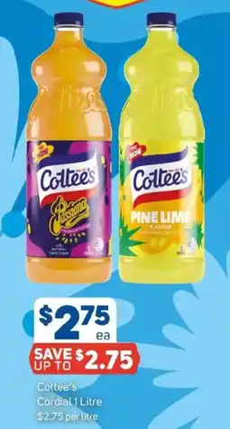 Foodland Cottee's cordial offer