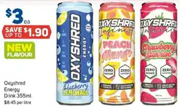 Foodland Oxyshred energy drink offer