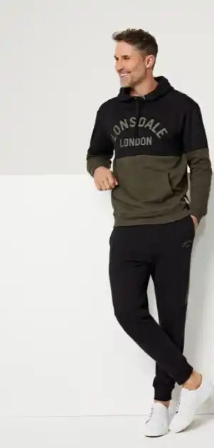 Harris Scarfe Lonsdale southport trackpant with leg print offer