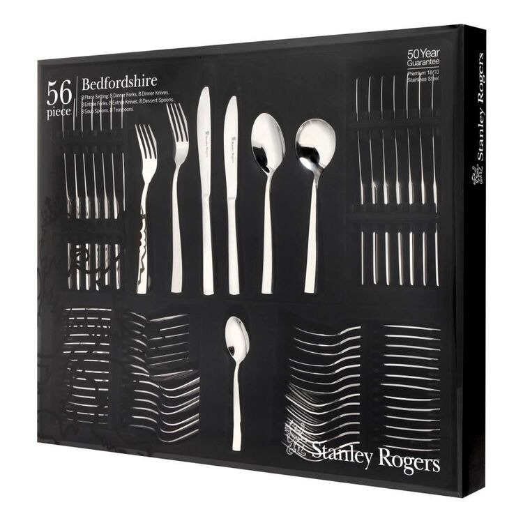 Stanley rogers baguette 56pc 18/10 cutlery set offer at Harris Scarfe