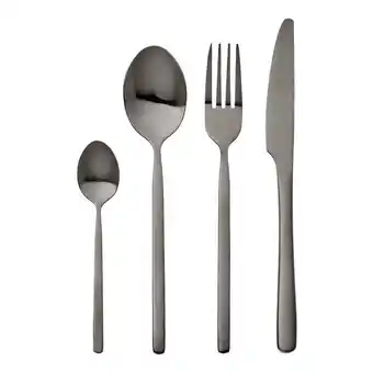 Harris Scarfe Smith+nobel arte & lille 24pc cutlery set black offer