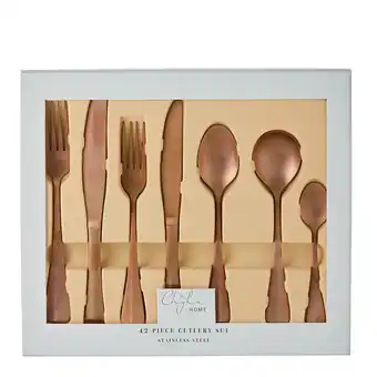 Harris Scarfe Chyka home amayla 42pc cutlery set copper offer