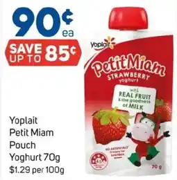 Foodland Yoplait petit miam pouch yoghurt offer