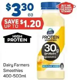 Foodland Dairy farmers smoothies offer